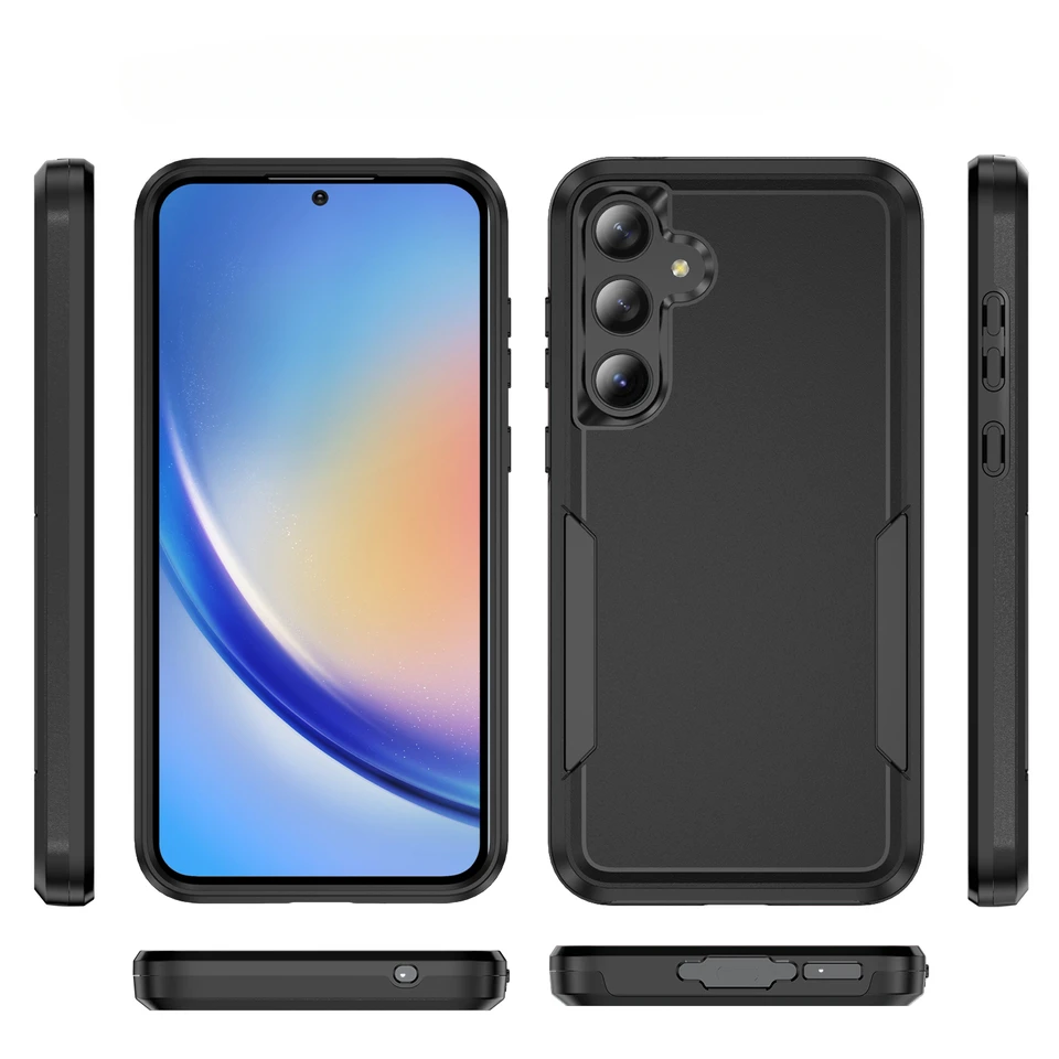 Funda Blindada de Grado Militar para Samsung Galaxy S25 FE S22 S23 S26 Plus S24 FE Ultra Edge A57 A17 A54 A16 5G A56 A55 A15 2