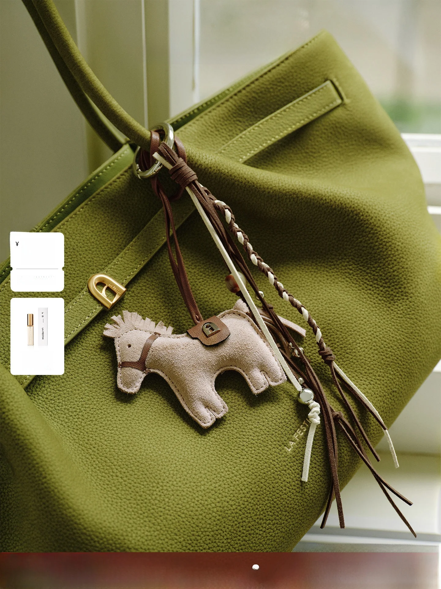 la-festin-small-lucky-bead-pendant-2026-new-year-real-leather-bag-tassel-decoration-birthday-gift-year-embellishment