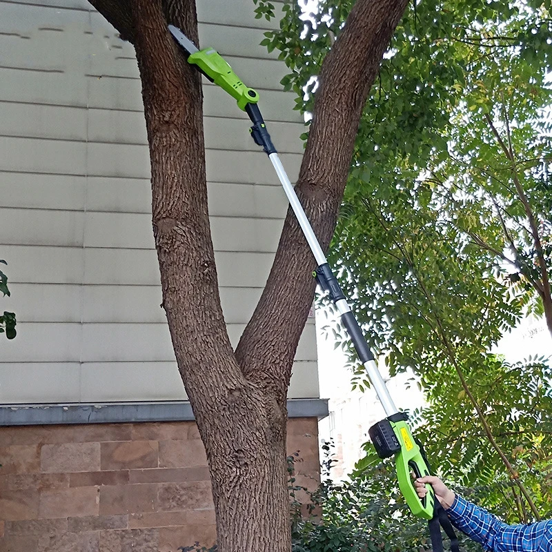 ลิเธียมไฟฟ้าความสูงสูงเลื่อยไฟฟ้าสาขาสูงเฉือน telescopic ความสูงสูงเฉือน multi-Functional Hedge Trimmer