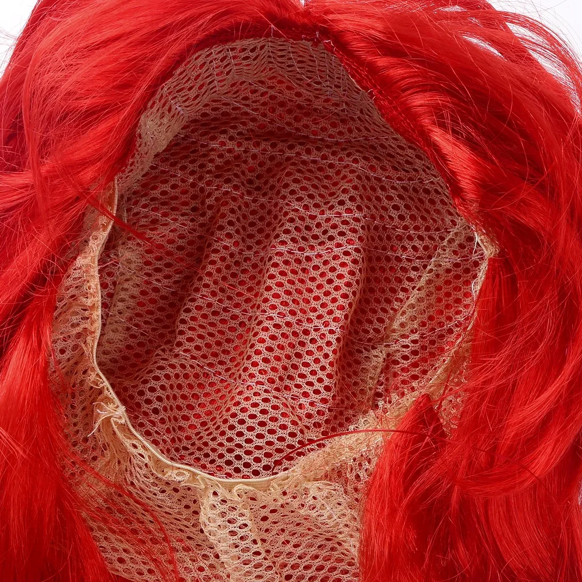 키즈 소녀 인어 공주 드레스 레드 가발 머리와 불가사리 헤어 클립 모자를 쓰고 있죠 할로윈 애니메이션 코스프레 의상 액세서리