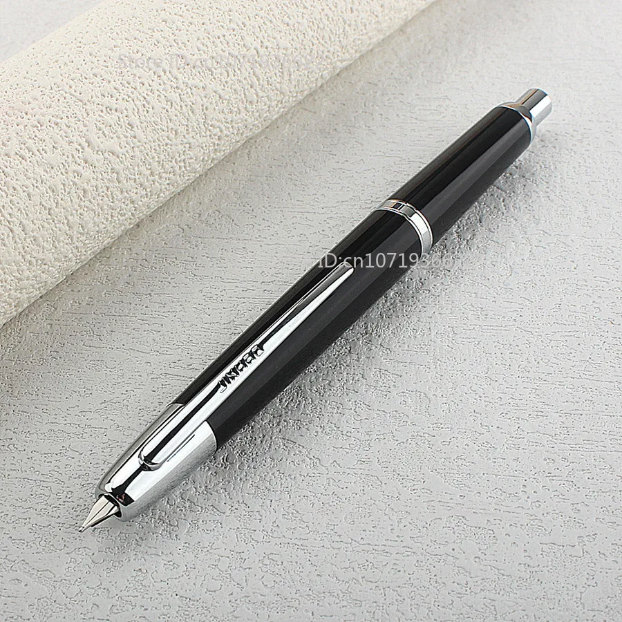 Gładki pióro wieczne JINHAO 20 Press, wysuwane, stalówka EF F N, transparentne czarne pióro do pisania z konwerterem, artykuły szkolne i biurowe. — zdjęcie produktu 5