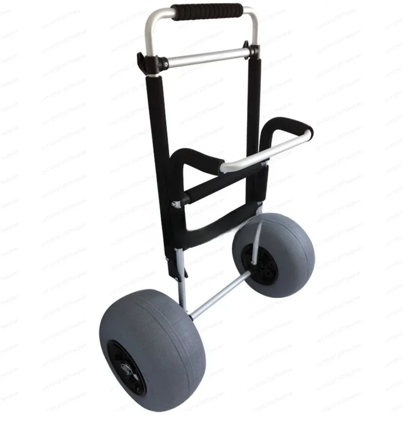 Multi-Use Folding Cart Y30003 – Aviation Aluminum Beach Fishing & Luggage Trailer Cart