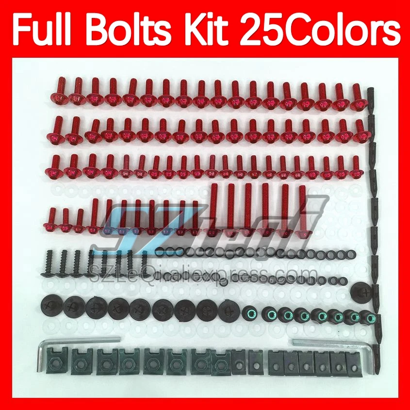 Fairing Bolts Full Screw Kit For DUCATI 848 1098 1198 848S 1098S 1198S 2007 2008 2009 2010 2011 2012 Body Bolt Screws Nuts 268ps