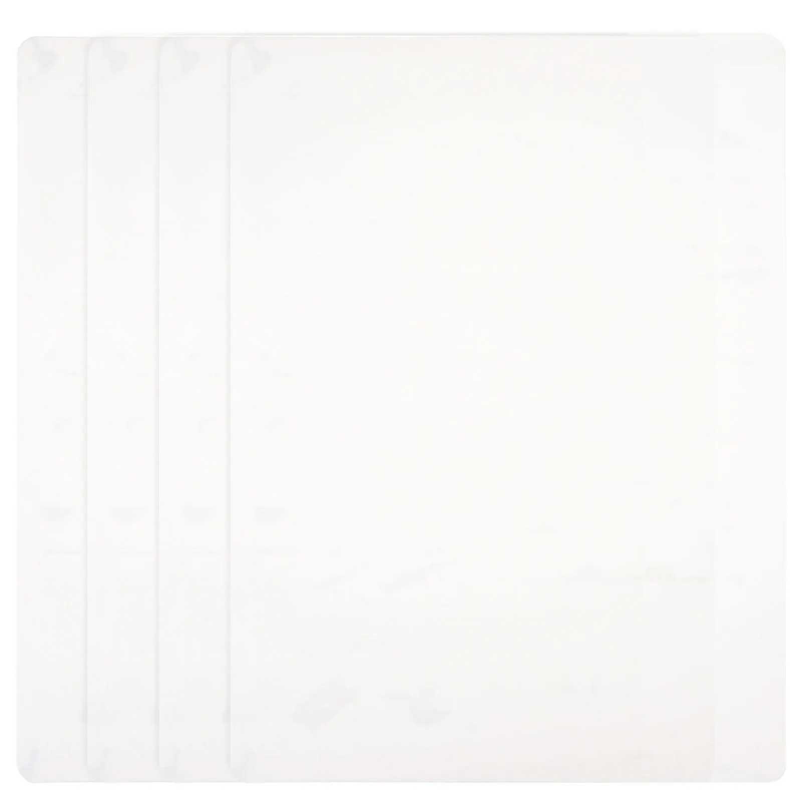 

4Pcs Silicone Placemats Non-Slip Heat-Resistant Anti-Scald Flexible Foldable for Dining Table Home Restaurant