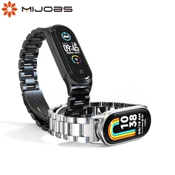 Bracelet for Mi Band 9 8 7 6 Strap Metal Watch Pulsera Correa Mi Band 6 Wristband for Xiaomi Mi band 5 4 3 Smart Band Miband 7 8