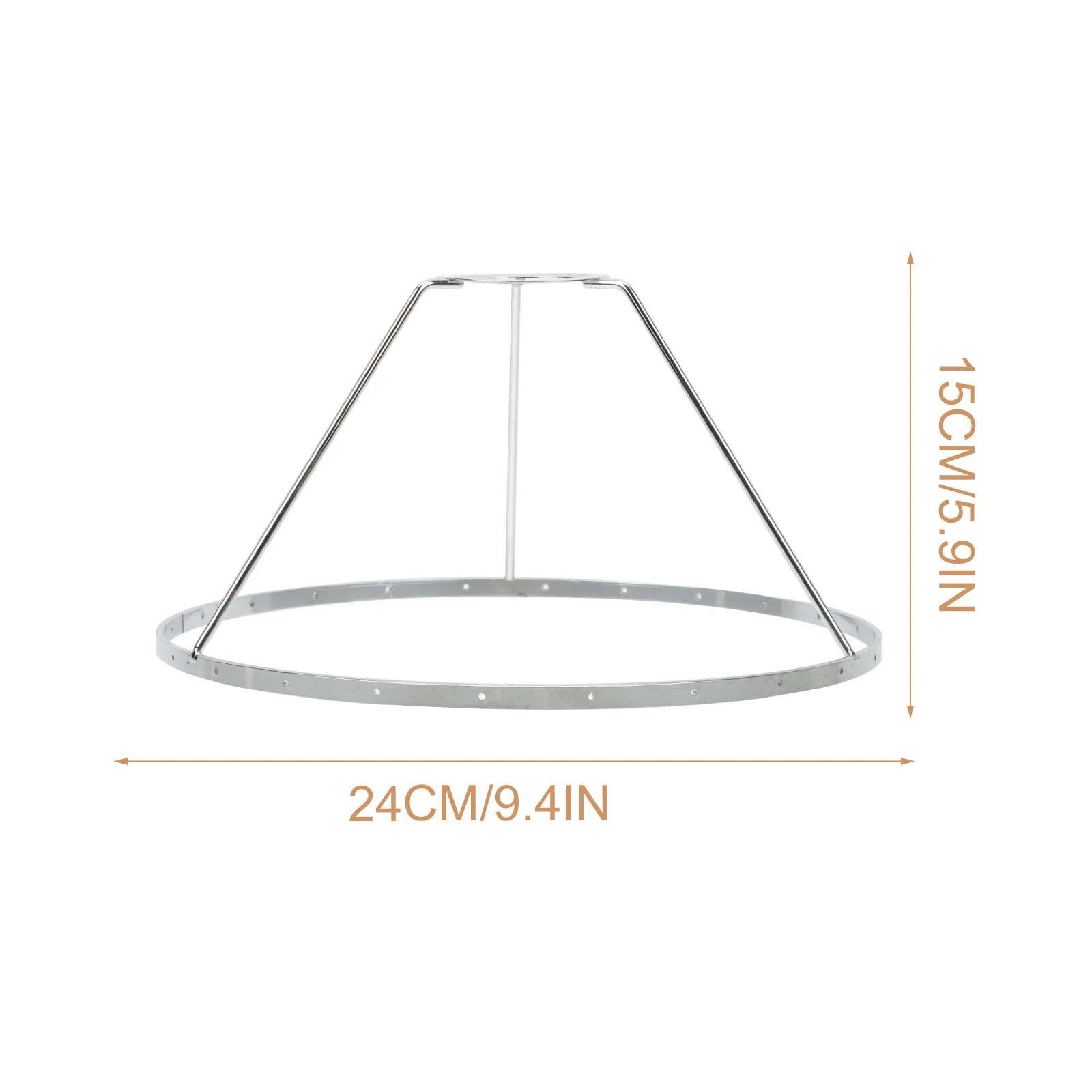 

Sturdy Iron Lamp Frame Accessory For Diy Lampshade Table Ceiling Light Durable Rustproof Simple Bracket Frame Light Cover