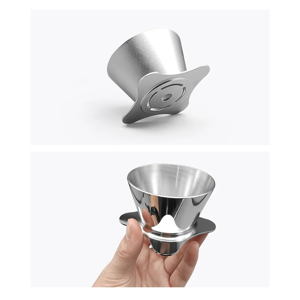 AA87C Coffee Dripper Pour over Coffee Filter Cups Coffee Filter Cup OREA V2 V3 Outdoor Hand Brewed Coffee Filter Cup,A