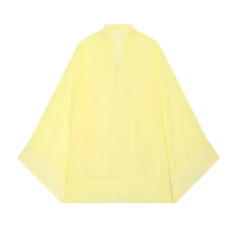 Guobioziy 2026 New Style Button‑Tie Seven‑Quarter Sleeve Sun‑Protection Shirt Jacket Versatile For Daily Wear