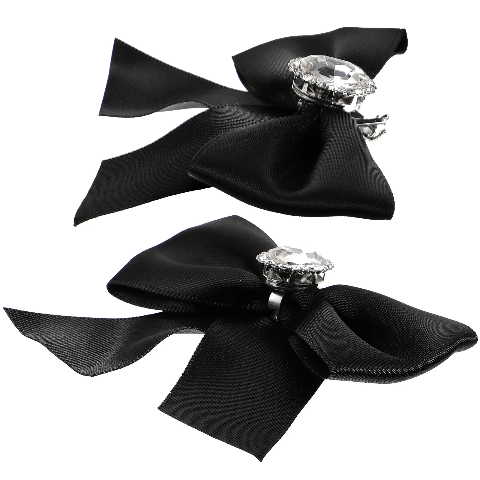 

2pcs Decorative Buckle Flower Heels Rhinestones Bowknot Wedding Bridal Shoe Clips Embellishments Shoe Decorations