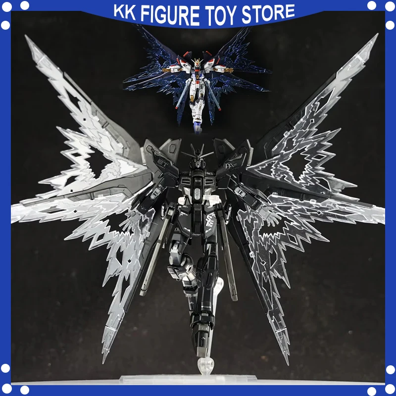 Gaoke HG 1/144 Model Kit ZGMF-X20A  Strike Freedom Midnight Color With Wing Of Light Assembly Action Figures Plastic Model Toy