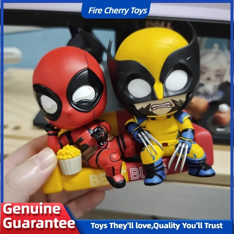 

Original Hot Toys Deadpool Wolverine Masked Version Marvel Action Figure Mini Collectible Model Gift For Fans Anime Peripheral