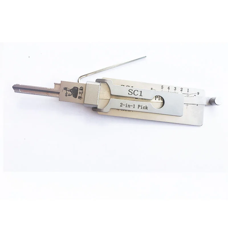 Nueva llegada Ganzua LISHI SC1 2 en 1 ock Pick para puerta abierta abridor de llaves de casa ockpick Set ocksmith herramienta rápida
