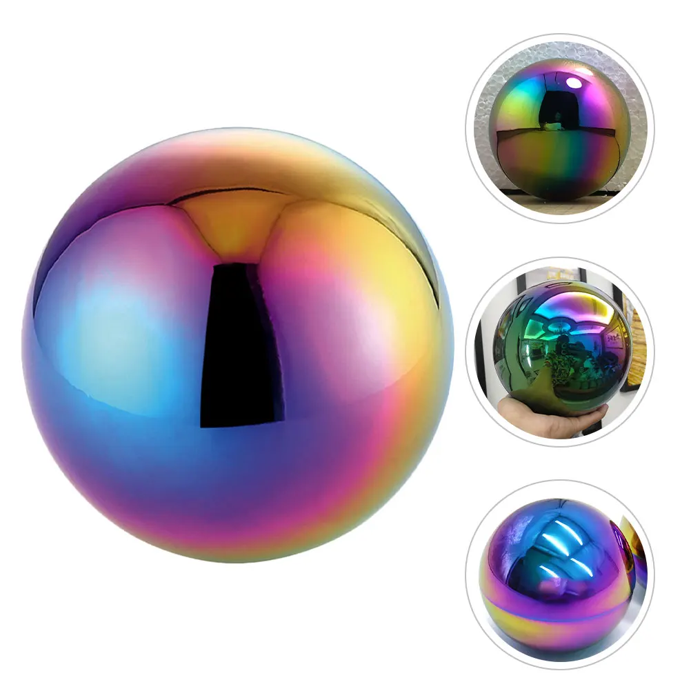 

2 Pcs Gazing Spheres Outdoor Garden Decor Decorations Reflective Ball Ornaments