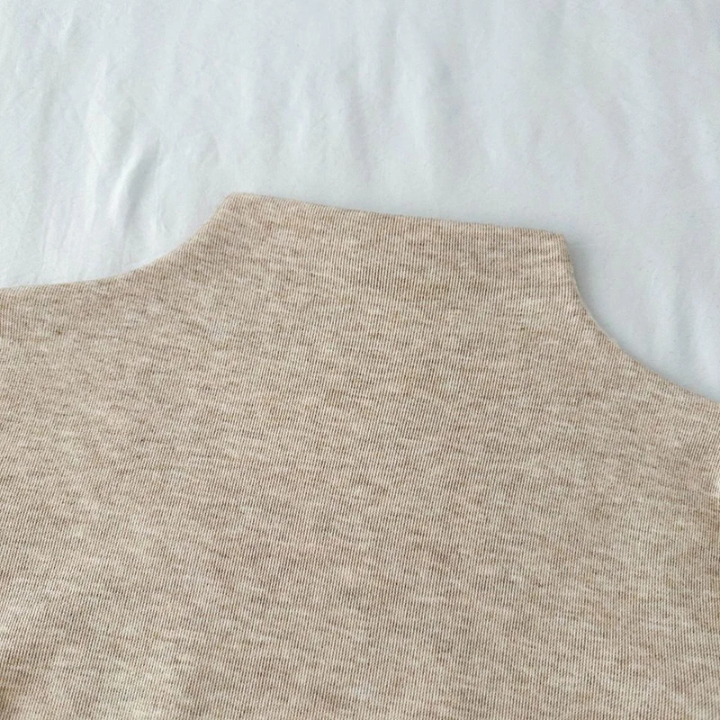 Winter Half Turtleneck Base Shirt Women Harajuku Plush Thick Warm Slim Slim Pullover Female Solid Simple Basic All Match Top New