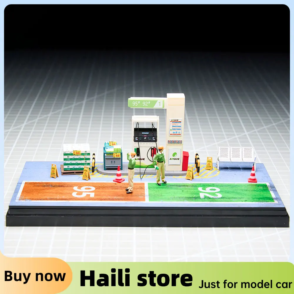 

Коллекционная фигурка Kicarmod 1/64 «Автоматическая заправочная станция Аомаме», 3D-печать, полимерная смола, миниатюрная модель для сценического оформления, превосходное качество