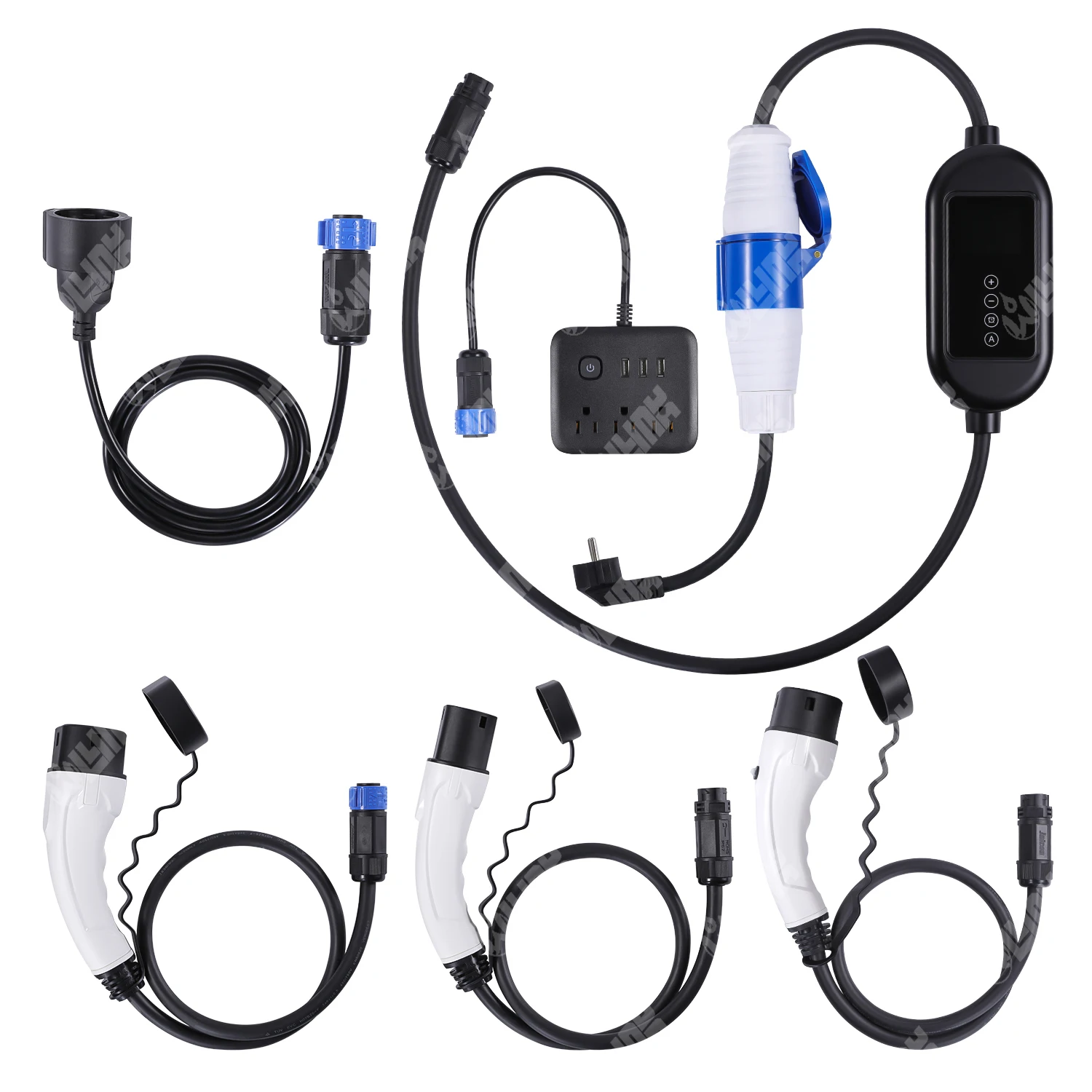 

Переносной зарядный кабель Olink V2V/V2L для электромобилей, 10А, 16А, 32А, Type2