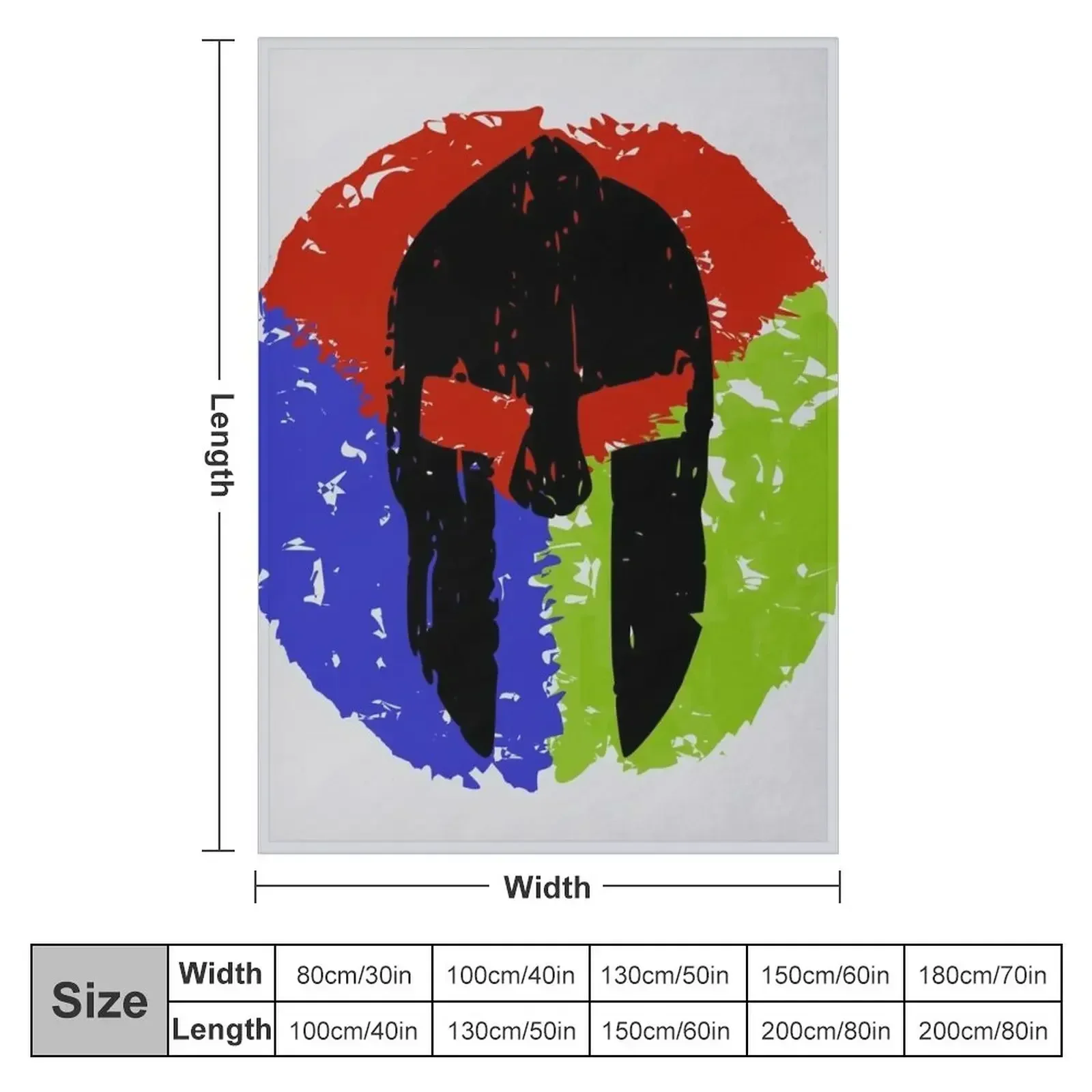 Spartan colors Throw Blanket couch cozy soft plush fuzzy picnic outdoor blanket