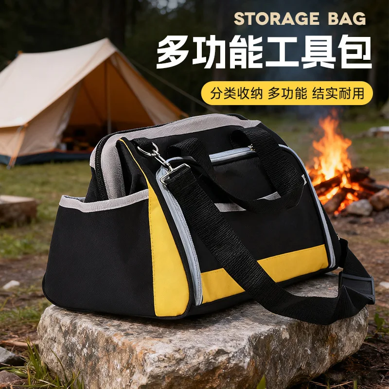 34*30*7cm Multifunctional Hand Tool Bag Sturdy Durable Electrician Special Thickened Working Electrician Portable Storage Bag
