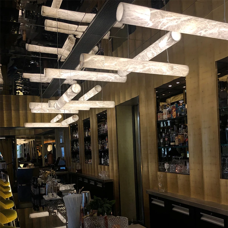 Build Our Home Led Marble Design 2025 New Trend Diy Hanging Lamps Pendant Light Chandelier Indoor Lighting For Dinning Room