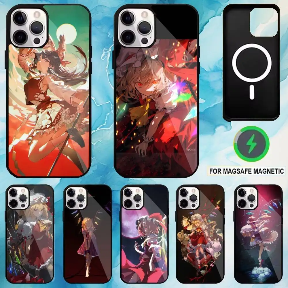

T-TouHou Project Flandre Phone Case For iPhone17,16,15,14,13,12,11 Plus,Pro Max Magnetic Magsafe Wireless Charging