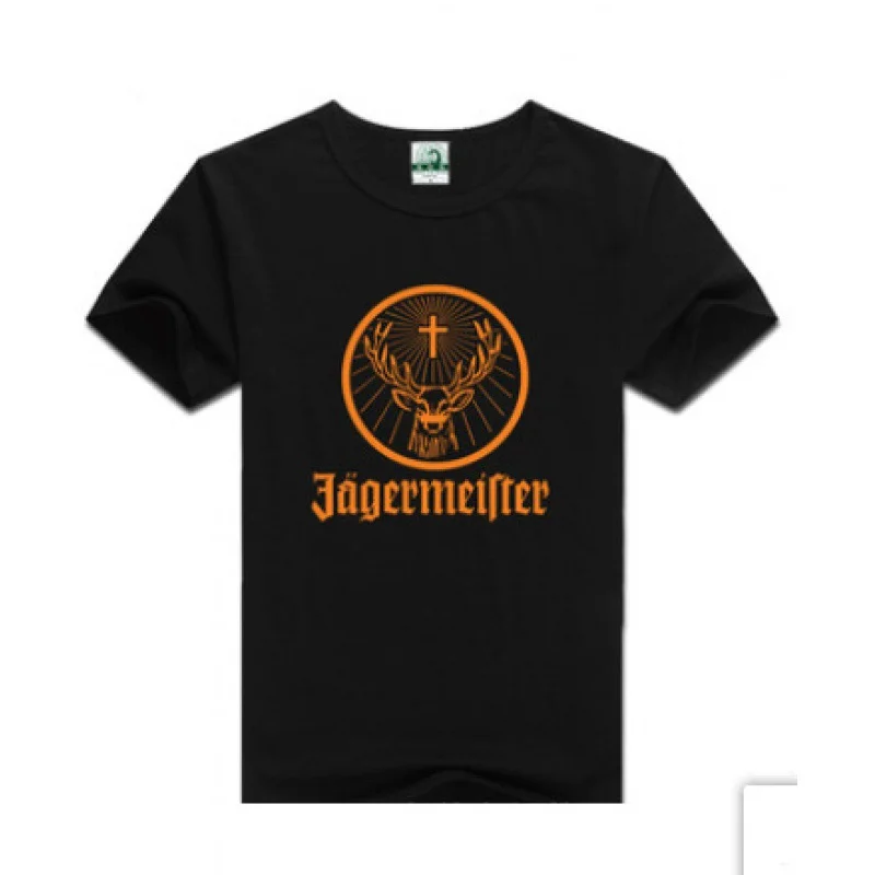 Herren T-Shirt Casual Jägermeister Vintage T-Shirt Grafik Oversized Sportoberteile Atmungsaktiv Komfortabel Streetwear Kleidung Sommer