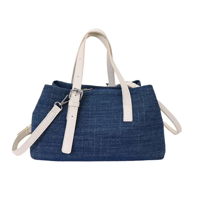 Large Capacity Denim Slouchy Crossbody Bag - usage example