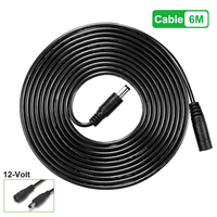 10 Meters/32.8ft Length DC 12V Power Adapter 6m Extension Cable For Security CCTV IP Camera Power Adapter 5.5x2.1mm DC Plug