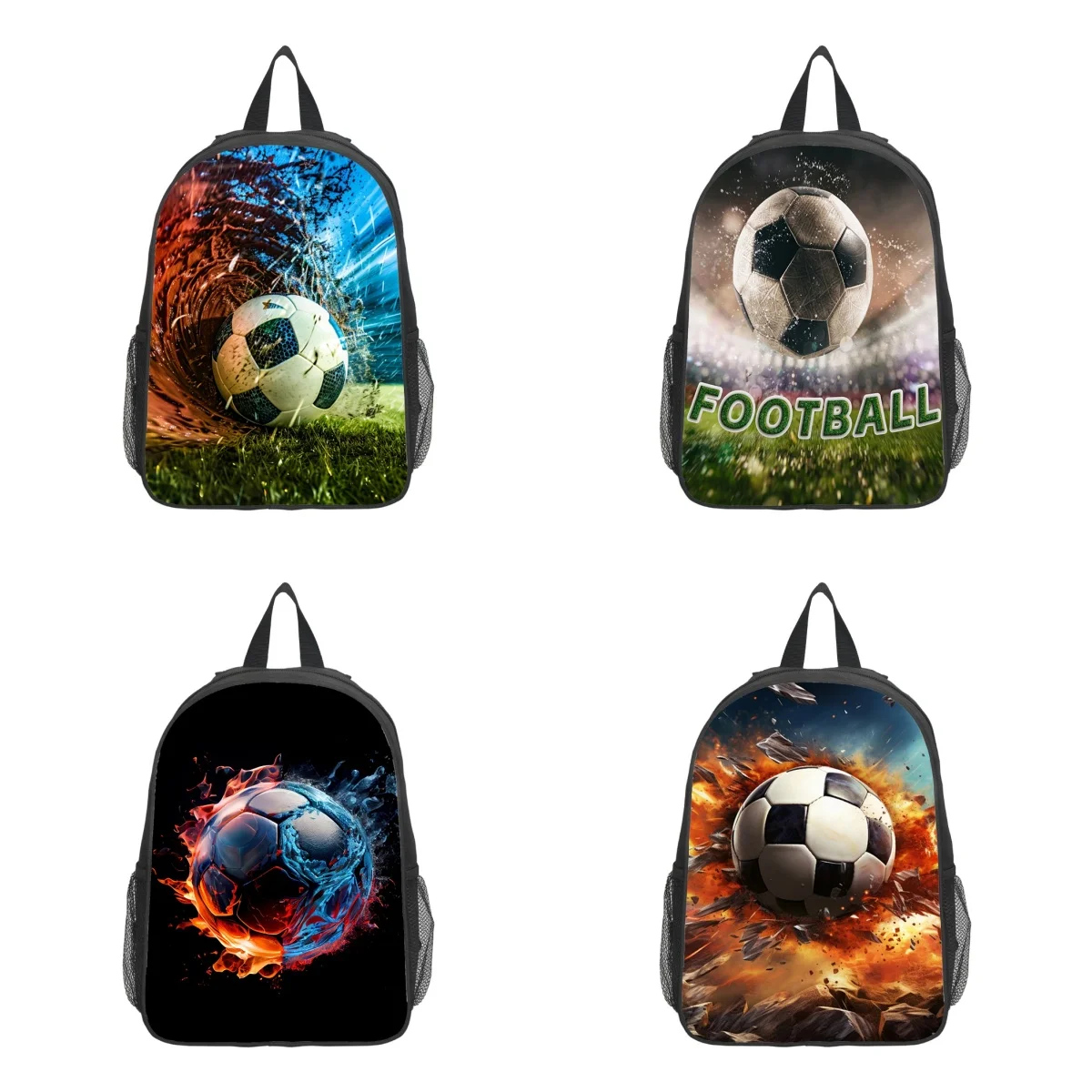 

Football Cartoon Backpack For Kids Boys Girls, Anime Sports School Bag, Durable Lightweight Bookbag For Students
