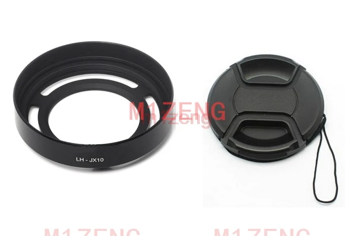 LH-X10 Metal Lens Hood+Filter Adapter Ring+52mm cap For Fujifilm fuji FinePix X10 x20 x30 camera black silver