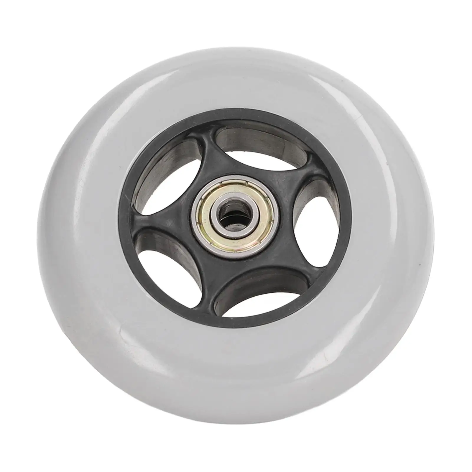 4in Rubber Wheelchair Wheels - Low Noise Castor Replacement for Rollators & Trolleys