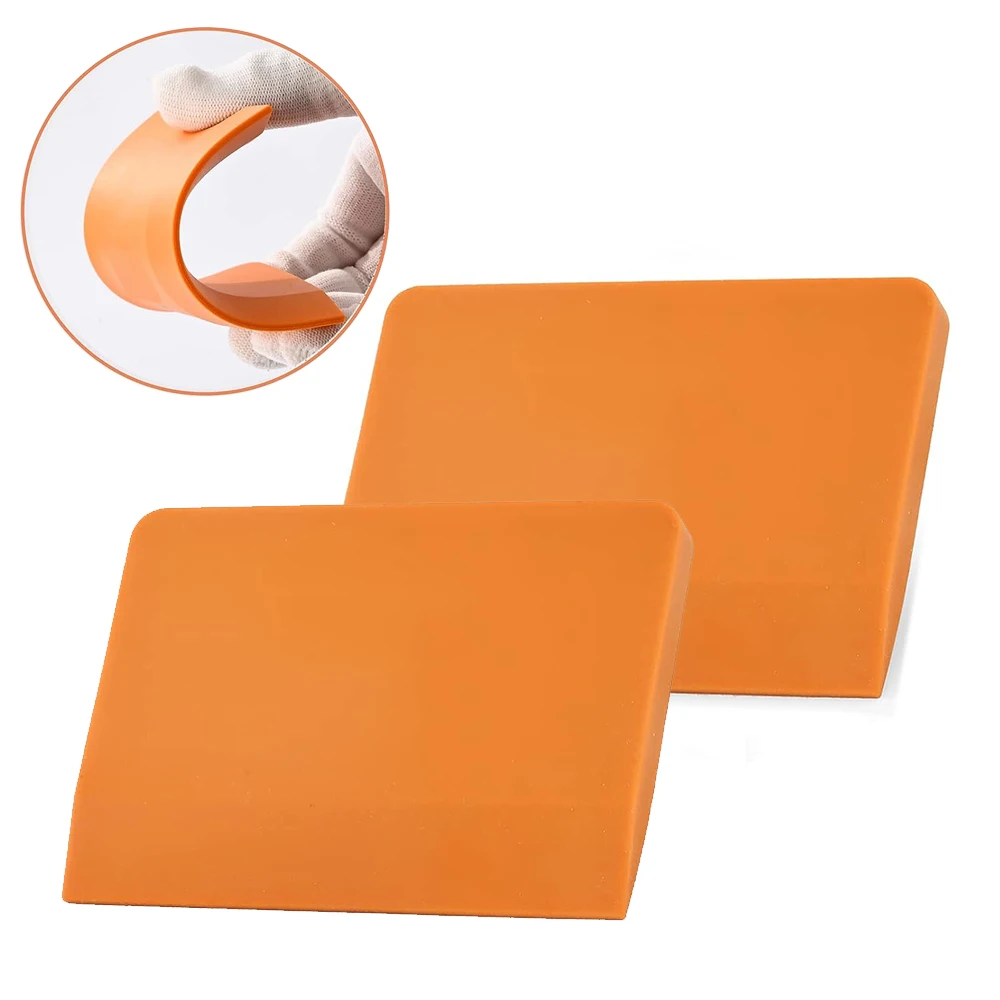 EHDIS 2pcs Silicone Squeegee Car Paint Protective Film Installing PPF Scraper Wrap Vinyl Application Glass Window Cleaning Tools