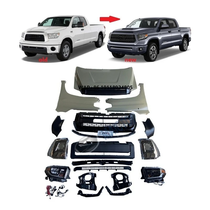

MAICTOP Auto Body Parts Bumper Esay Installation Upgrade Facelift Body Kit for tundra 2008-2013 Upgrade to 2014-2020
