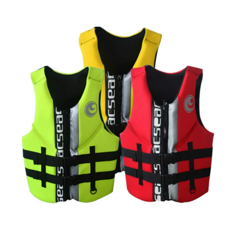 High quality professional neoprene Portable adult life jackets thick water floating surfing snorkeling fishing racing vest