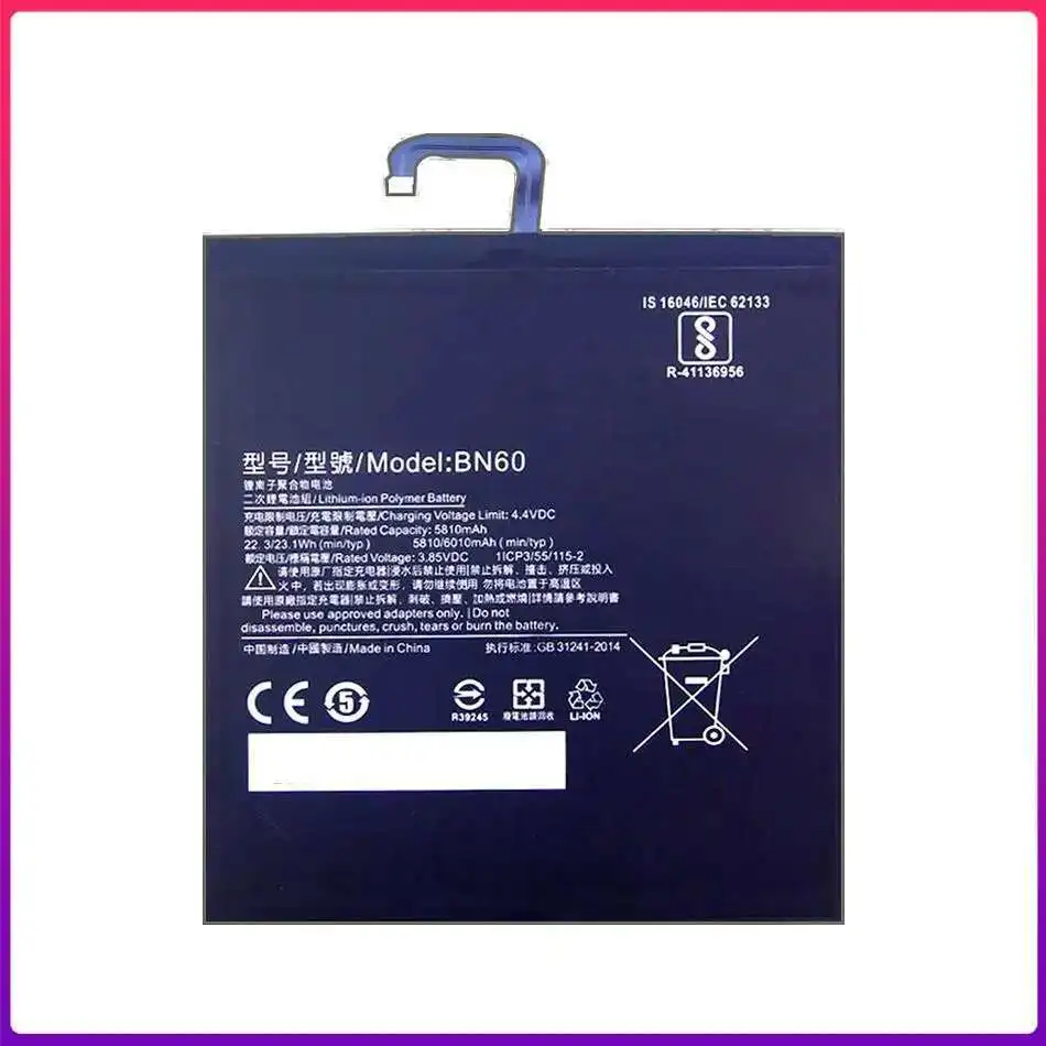 Bateria da tabuleta de 5810Mah para Xiaomi Pad 4 Mipad Mipad4 7,9 polegadas BN60 leve