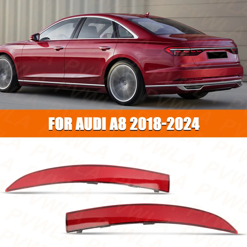 

Rear Bumper Reflector Light Outer Side For Audi A8 2018 2019 2020 2021 2022 2023 2024 Car Accessories Warning Lamp
