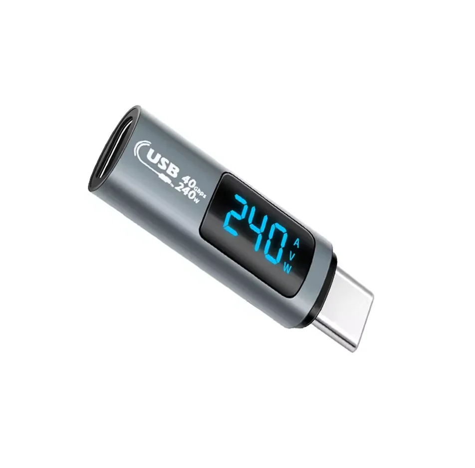 

240W automotive digital display charging converter data transmission mobile phone charging on-board converter accessories