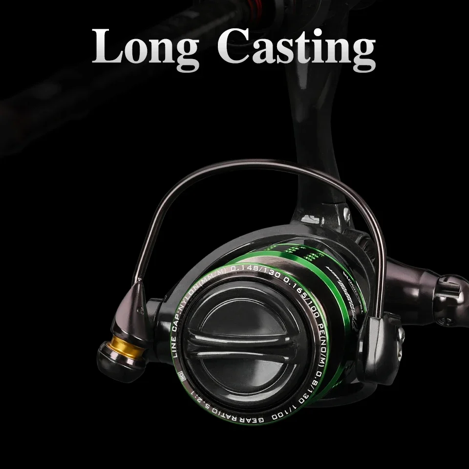 Imagem -04 - Tsurinoya-ultra Light Carbon Spinning Fishing Reel Carretel Raso Carretel de Jogo Arrasto Truta Kingfisher 800 1000 1500 s 4kg