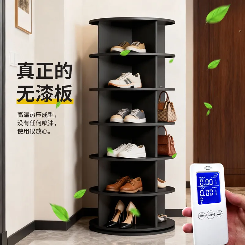 7-Tier 360° Rotating Shoe Rack Space-Saving Closet Entryway Multi-Layer Organizer