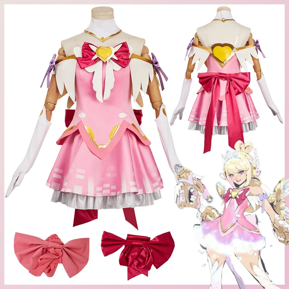 

Disguise Magical Girl Juno Cosplay Clothing Kawaii Dress Anime Game OW Costume Role Play Fancy Dress Up Party Clothes