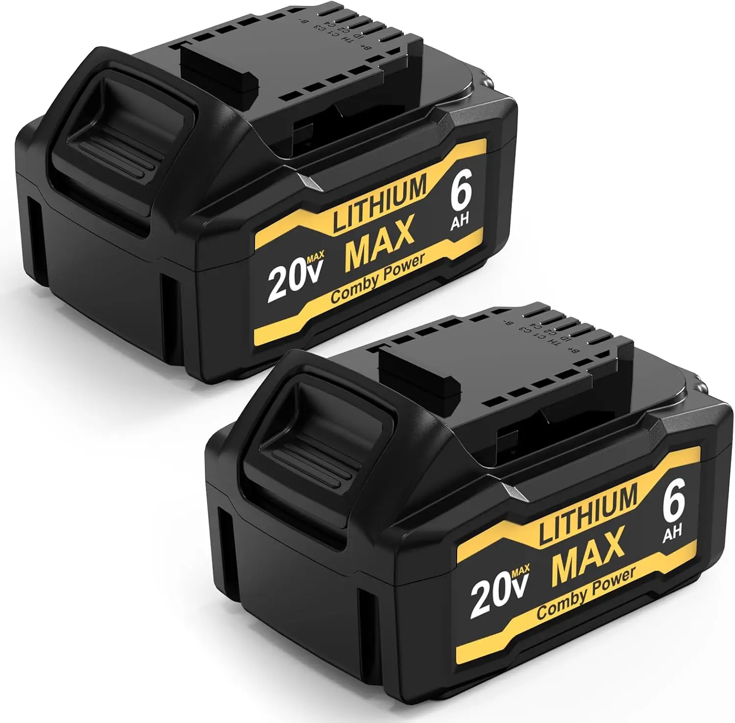 20V 6.0Ah Replacement for Dewalt Batteries, Compatible with Dewalt 20V MAX Battery DCB206 DCB204 DCB203 DCB200 for 20 Volt Cordl