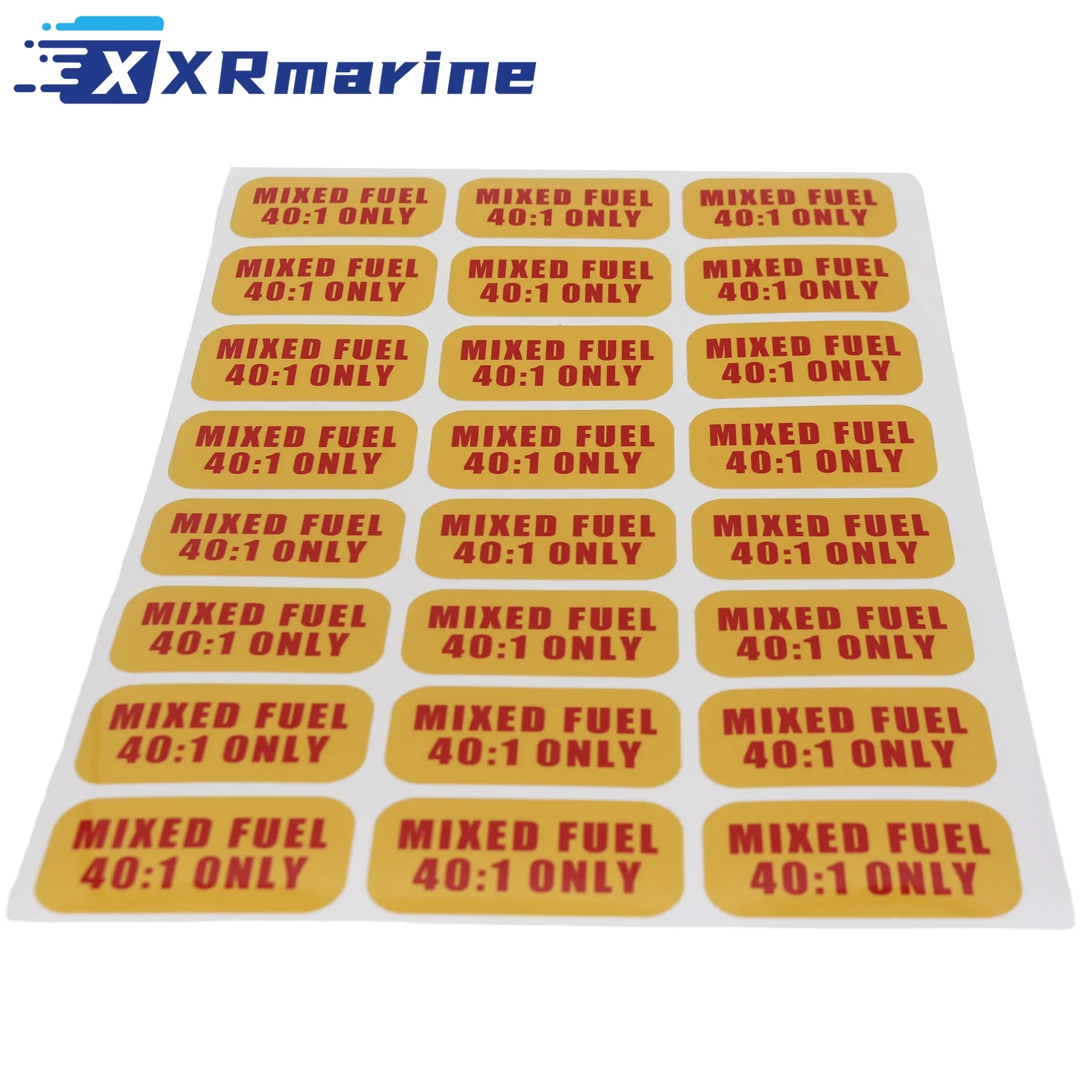 24x Mixed Fuel 40:1 Only Sticker 1'' x 2'' for 2-Cycle Engine Gasoline Oil Ratio