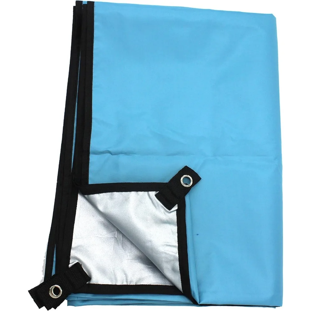 قماش القنب المدمج المقاوم للماء للاستخدام الخارجي مقاس 10 × 10 مع حماية من الأشعة فوق البنفسجية للتخييم والشاطئ والنزهات والمغامرات