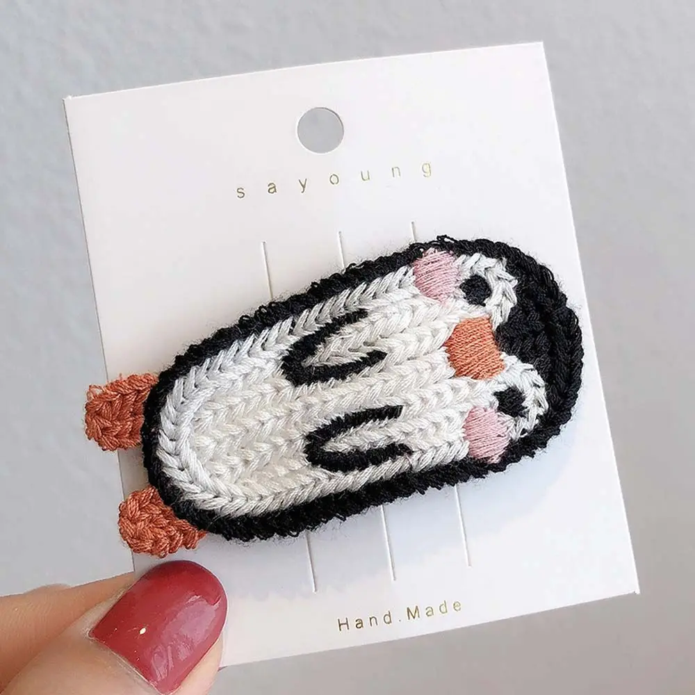 

Cute Autumn Winter Gift Hair Accessories Headdress Children Hair Clip Woolen Hairpin Girls Hair Holder Knitted Hairgrips