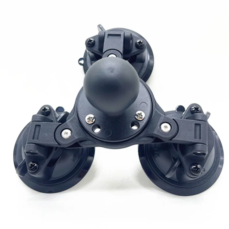 

Регулируемое гибкое крепление для автомобильного ветрового стекла с шаровой головкой 1,5 дюйма и тремя присосками, универсальное.