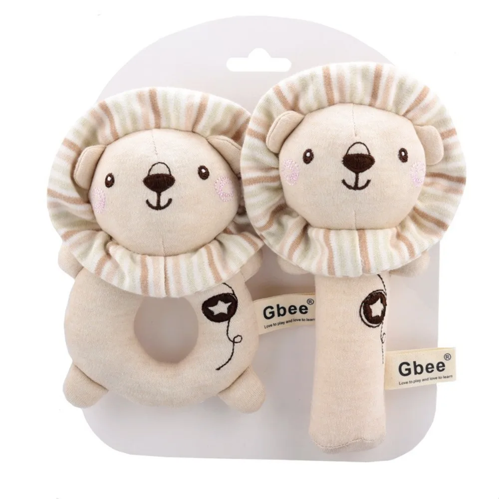 Nette Cartoon Tiere Baby Hand Shaker Plüsch Kind Pädagogische Handbells Neugeborenen Komfort Spielzeug Weiche Baby Komfort Spielzeug Infant Rassel
