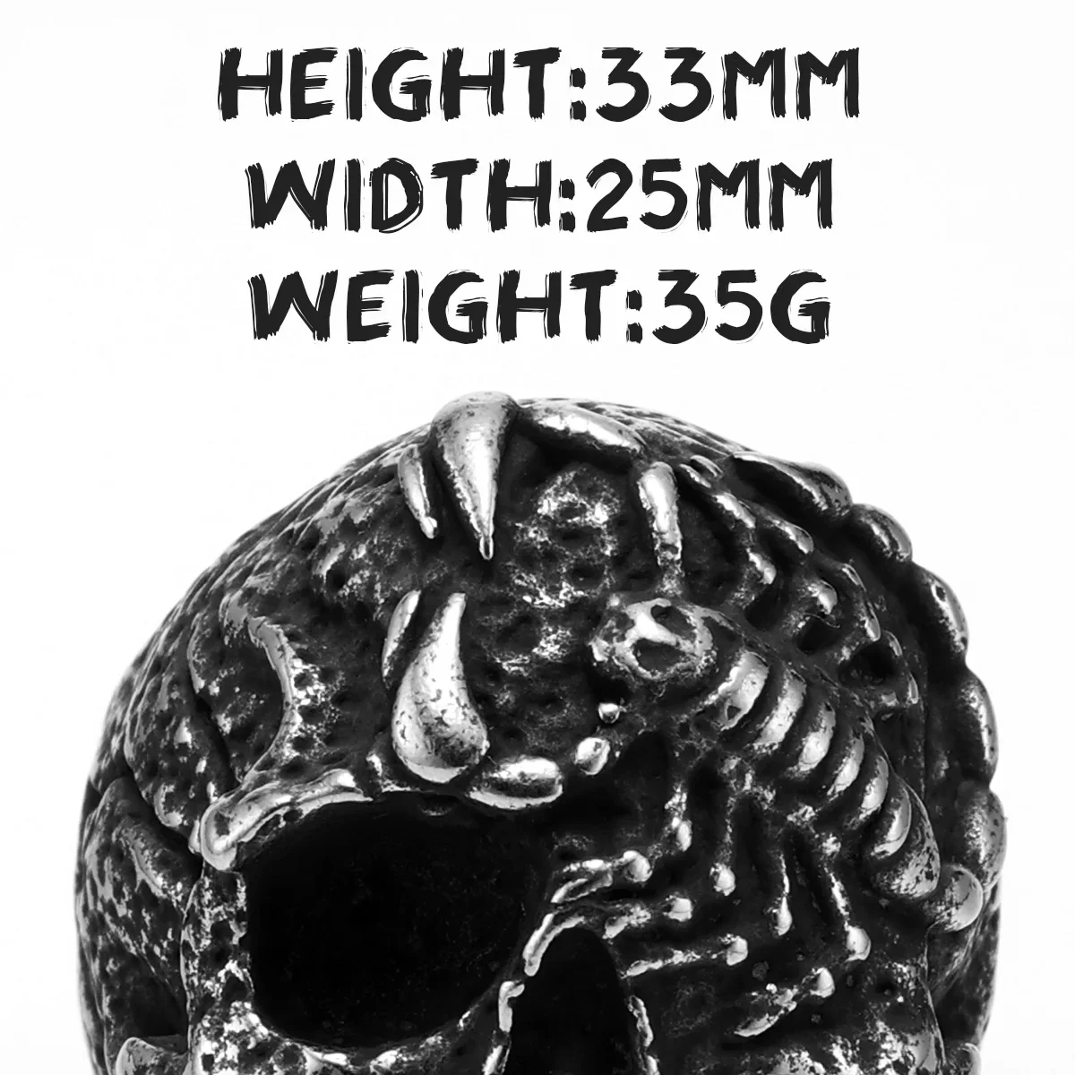 Scorpion Skull Men Rings Stainless Steel Women Jewelry Punk Gothic Rock Vintage Black Stylish Fashion Accessories Gift Wholesale - view 6