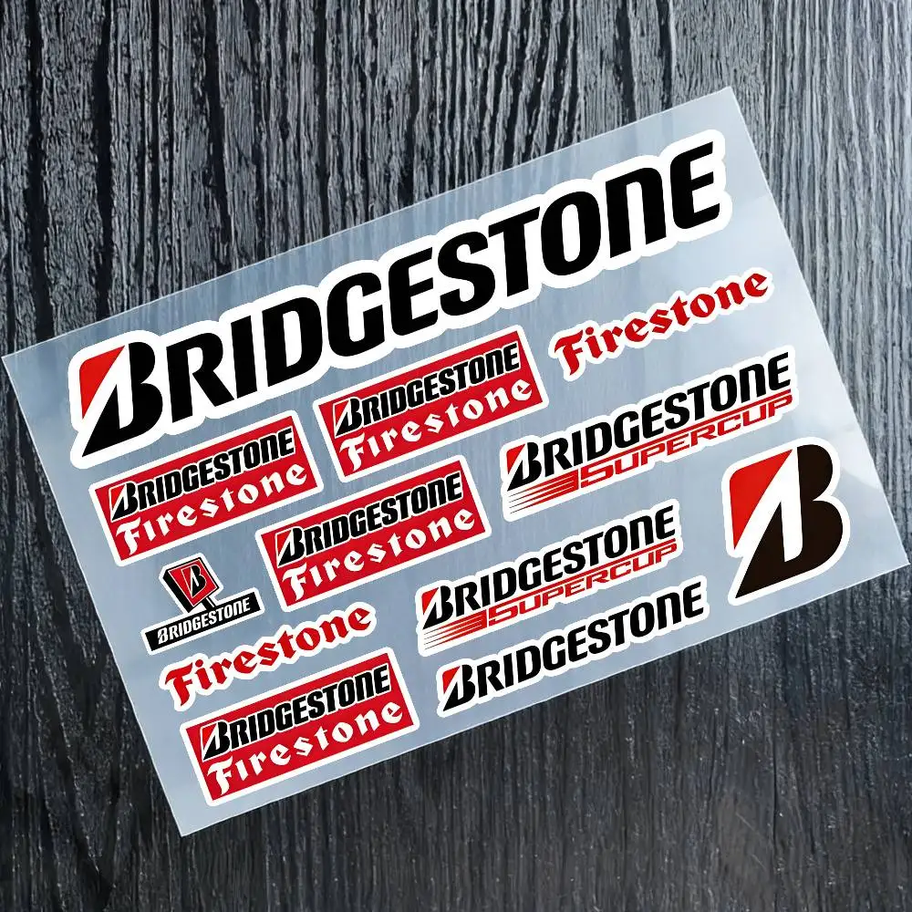 

Светоотражающие наклейки BRIDGESTONE для мотоциклов, водонепроницаемые виниловые наклейки для мотоциклетных шлемов, топливных баков, велосипедов