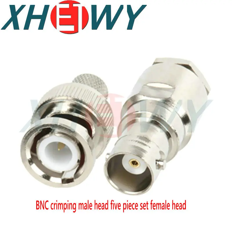High quality BNC-J-5 BNC male five piece set female BNC-50-5 crimping male five piece set female connector