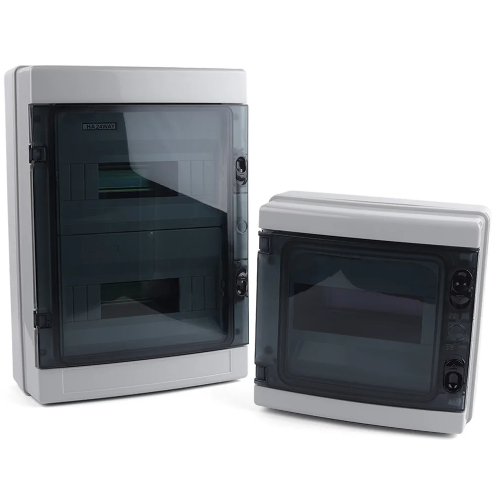 

Distribution Box HA-4/8/12/18/24 Way PV System AC/DC Junction Box Outdoor Waterproof Electrical Plastic Enclosure Switch Box
