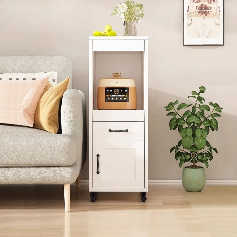 Movable Sofa Side Cabinet Side Cabinet Crack Locker Kitchen Locker 8G296
